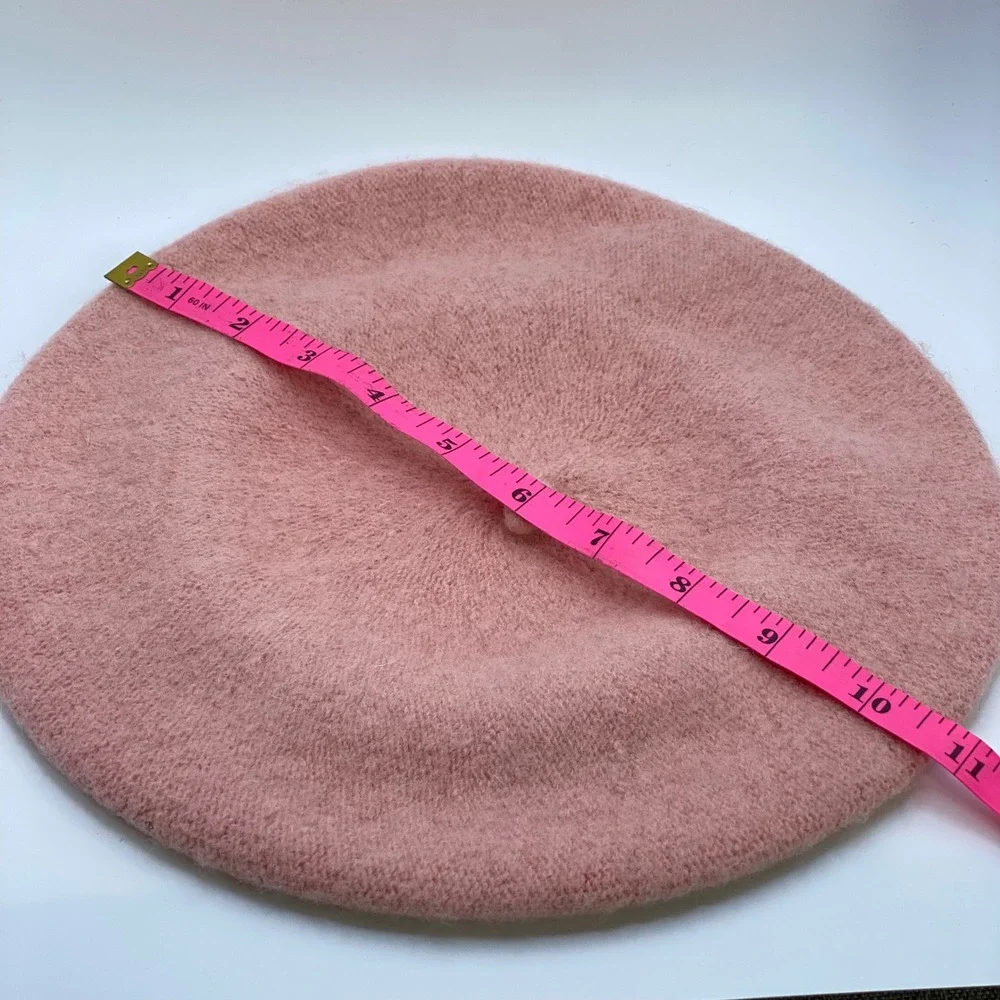 NWOT Coquette Pink Wool Blend Beret French Girl Parisian Chic Soft Girl - OS